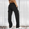thumbnail image 2 of Women's High Waist Cargo Joggers Comfortable Relaxed Fit Athletic Sweatpants for Casual Wear, 2 of 8
