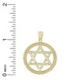 thumbnail image 2 of Charm America - Gold Diamond-Cut Star of David Charm - 10 Karat Solid Gold, 2 of 2