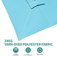 thumbnail image 5 of EastVita 10 Ft Square Patio Umbrella Outdoor Cantilever Umbrella 360 Degree Rotatable UV Protection Roman Umbrella For Pool Patio Garden Turquoise Blue, 5 of 5