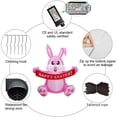 thumbnail image 6 of Easter Inflatable Outdoor Decorations 5 ft Tall Easter Bunny with Build-in LEDs Blow Up Inflatables for Easter Holiday Party Indoor, Outdoor, Yard, Garden, Lawn Fall, 6 of 7