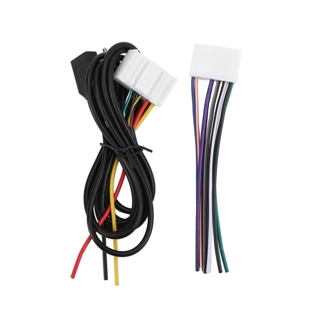 Adaptador de entrada auxiliar para automóvil, 2 piezas Cableado estéreo Cable adaptador de entrada de audio Cable auxiliar para reproductor de CD diseñado para profesionales
