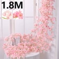 thumbnail image 2 of SEELOK 4pcs Artificial Cherry Blossom Flower Vines Hanging Silk Flowers Garland for Outdoors Wedding Party Decor, 2 of 8