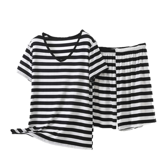 2 Piece Outfits Summer Sets,Womens 2 Piece Lounge Sets Casual Crewneck Short Sleeve Loose Fit Tank Top Elastic Waisted Shorts Matching Outfits 2026