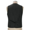 thumbnail image 5 of purcolt Men's Casual Vest with 3 Pockets Wedding Herringbone Slim Fit Waistcoat Jacket Tank Top for Prom Daily, 5 of 7