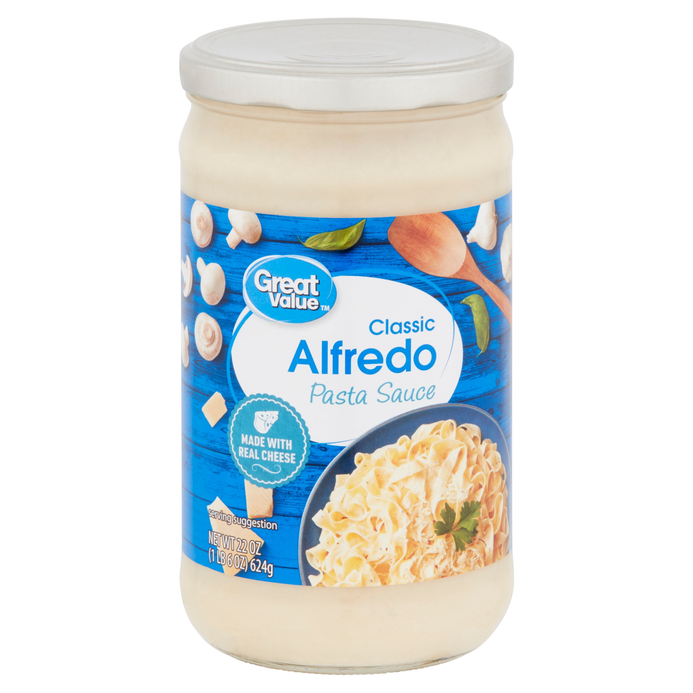Great Value Classic Alfredo Pasta Sauce, 22 oz