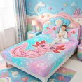 thumbnail image 2 of Manfei Funny Axolotl Fitted Sheet Full,Cute Animals Print Bed Set,3-Piece,1 Fitted Sheet and 2 Pillowcases, 2 of 6