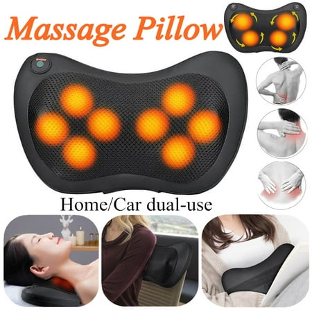 Meigar Massage Pillow Neck Back Massager With Heat Shiatsu Deep Kneading For Shoulder Leg Foot And Full Body Pain Relief Stress Relax At Home Office And