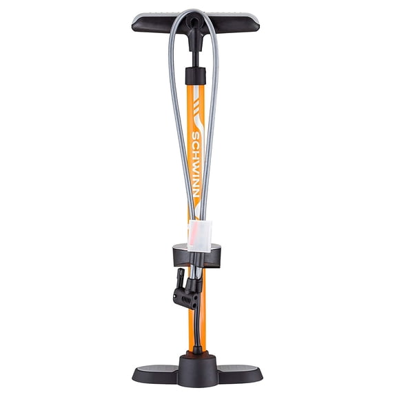 Schwinn Best Pro Air Pump with Grey Hose, Orange