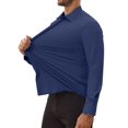 thumbnail image 2 of Youclos Men's Stretch Dress Shirts Long Sleeve Button Down Shirt Wrinkle-Free, 2 of 8