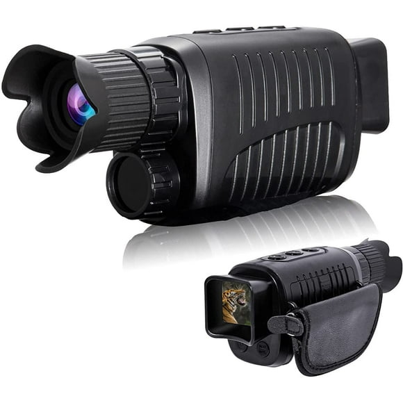 2025 New Night Vision Goggles, Monocular Telescope R7 Digital Night Vision Monocular with 1080p Video, 5X Digital Zoom, 300m Long Distance Infrared Night Vision Scope for, Camping, Travel