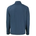 thumbnail image 3 of Men's Cutter & Buck Heather Navy Detroit Tigers Peshastin Eco Fleece Recycled Raglan Full-Zip Jacket, 3 of 3