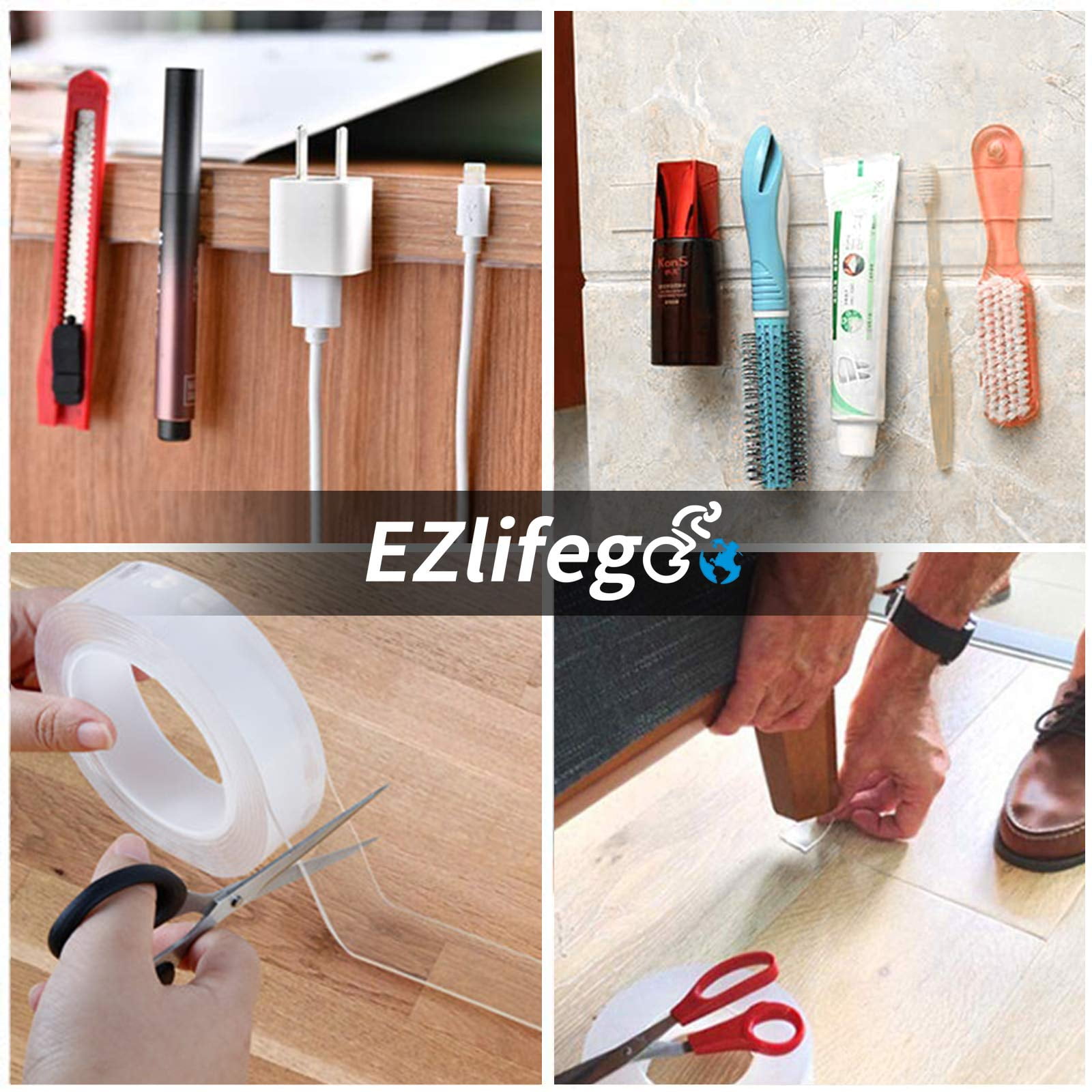 Ezlifego Double Sided Tape Heavy Duty 9 85ft Multipurpose Removable Mounting Tape Adhesive Grip Washable Strong Sticky Wall Tape Strips Transparent Tape Poster Carpet Tape For Paste Ite Walmart Com Walmart Com Ezlifego Double Sided Tape Heavy Duty 9 85ft Multipurpose Removable Mounting Tape Adhesive Grip Washable Strong Sticky Wall Tape Strips Transparent Tape Poster Carpet Tape For Paste Ite Walmart Com Walmart Com