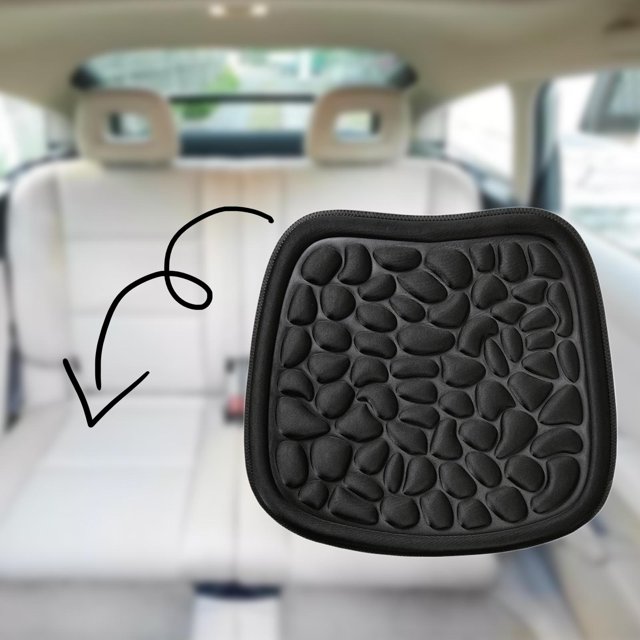 Reemplazo del cojín del asiento del coche antideslizante accesorios simples del coche transpirable elegante Negro