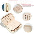 thumbnail image 3 of Sea Horse Velvet Portable Jewelry Organizer Box with Removable Compartment - Earring Holder and Gift Jewelry Box, 3 of 7