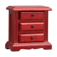 thumbnail image 1 of Mesita de noche de madera para casa de muñecas a escala 1:12, muebles para casa de muñecas, decoración para casa de muñecas en miniatura. Madera roja, 1 of 9