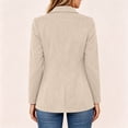 thumbnail image 5 of YanHoo Faux Suede Blazer for Women Dressy Casual Button Suit Jackets Lightweight Office Work Jacket Business Outfits, 5 of 8