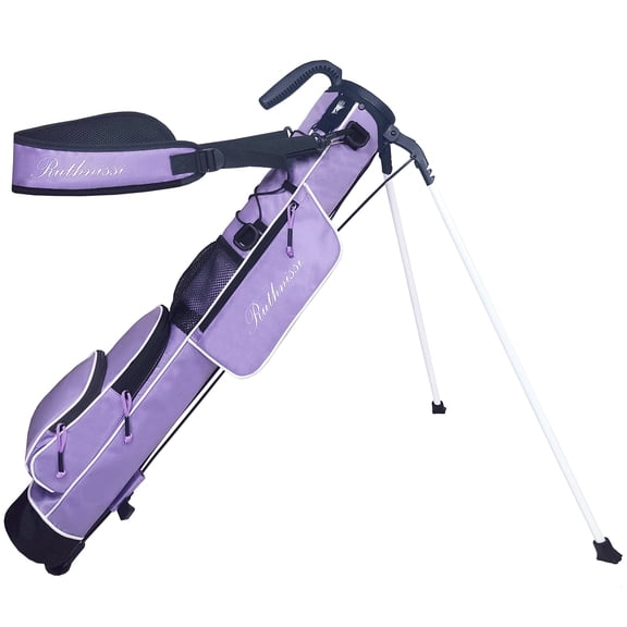 RUTHNISSILLC Golf Stand Bag, Lightweight Golf Easy Carry Bag with Padded Strap，Durable Pitch n Putt Golf Bag, Practice Ranger Sunday Golf Bag for Men&Women