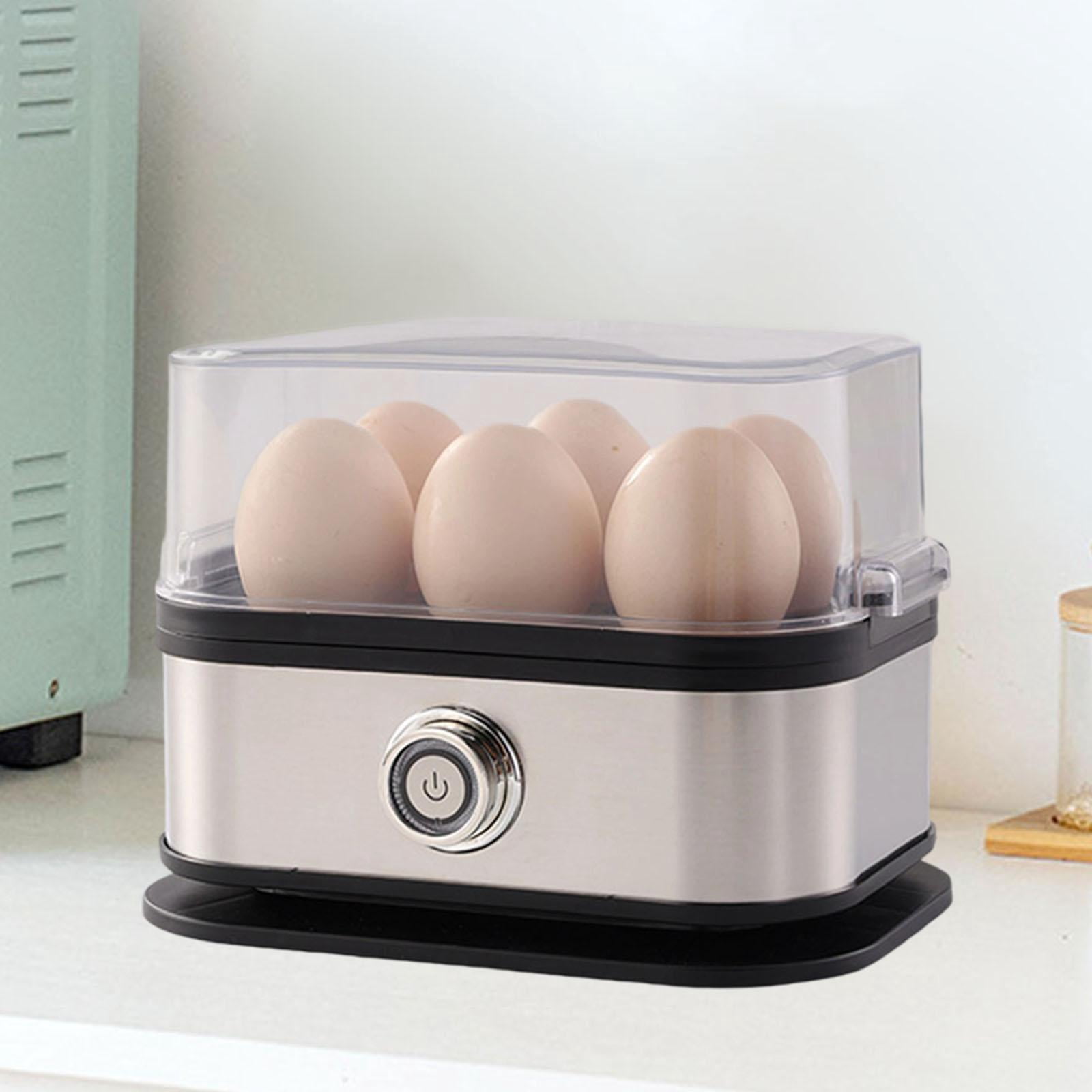Fiocias Egg Cooker US Plugs Compact Portable Kitchen Steamer for Office Home Cooking