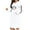 White, variant on Sexlip Womens Long Sleeve Midi Dress V Neck Design Soft Fabric Relaxed Silhouette for Office Wear Blue XXL