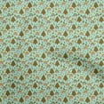 thumbnail image 1 of oneOone Polyester Spandex Mint Green Fabric Christmas Diy Clothing Quilting Fabric Print Fabric By Yard 56 Inch Wide, 1 of 5
