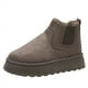 thumbnail image 5 of Botas de nieve para mujer, cálidas, sin cordones, de invierno, de talla grande, con forro polar grueso y acolchado de algodón, 5 of 6
