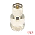 thumbnail image 1 of UHF hembra a Mini UHF Adaptador macho convertidor coaxial RF Conector coaxial de antena F / M niquelado recto 1/2/4/6 Piezas Inevent TX1039-03, 1 of 7