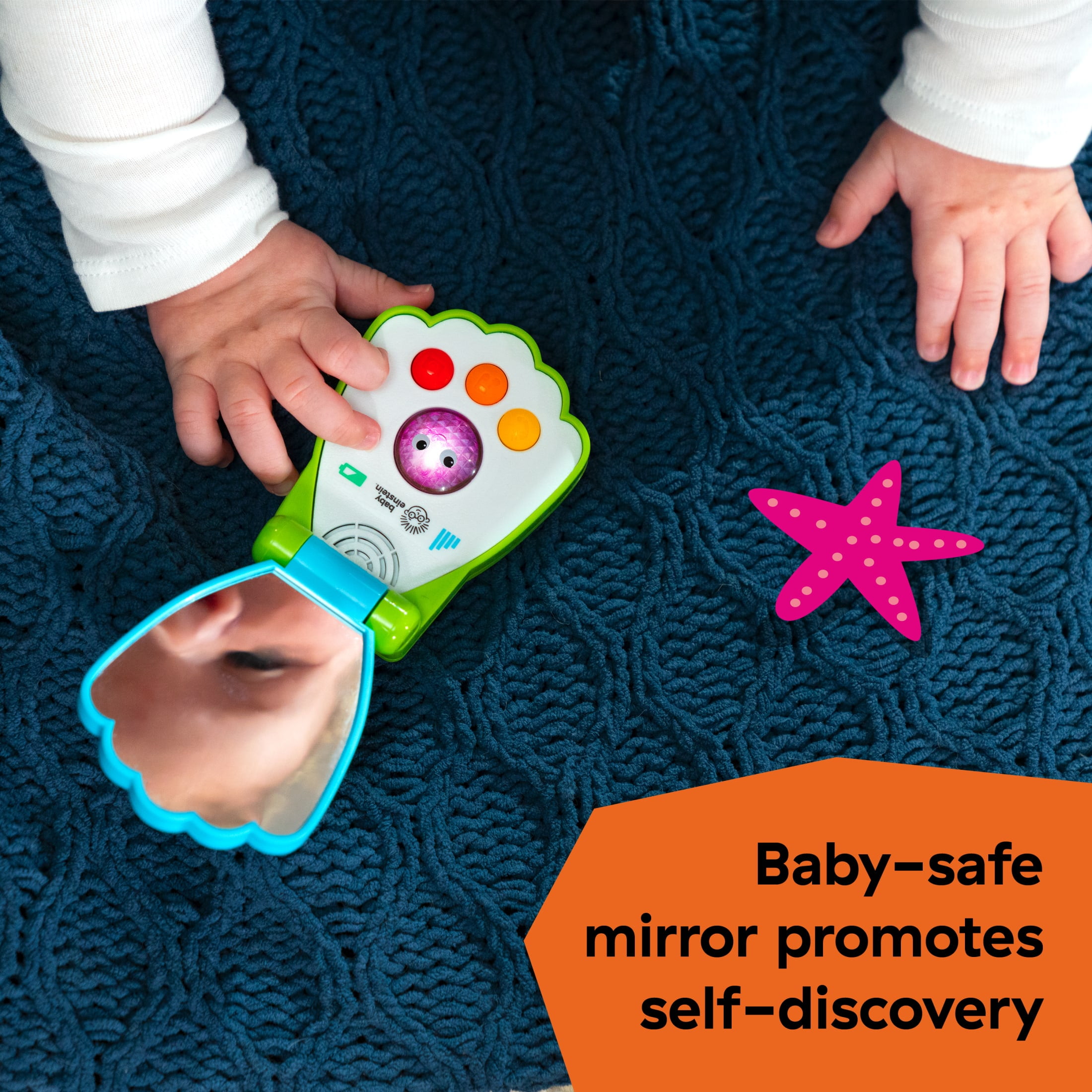 (2 pack) Baby Einstein Ocean Explorers Shell Phone Musical Toy Telephone Ages 6 Months+, Unisex