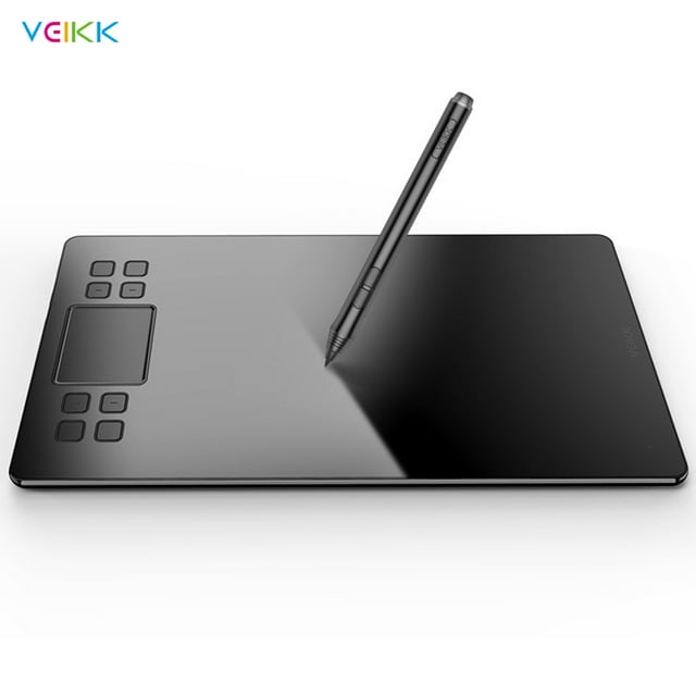 VEIKK A50 Graphics Tablet 10x6 Inch 5080LPI Electromagnetic Digitizer Black