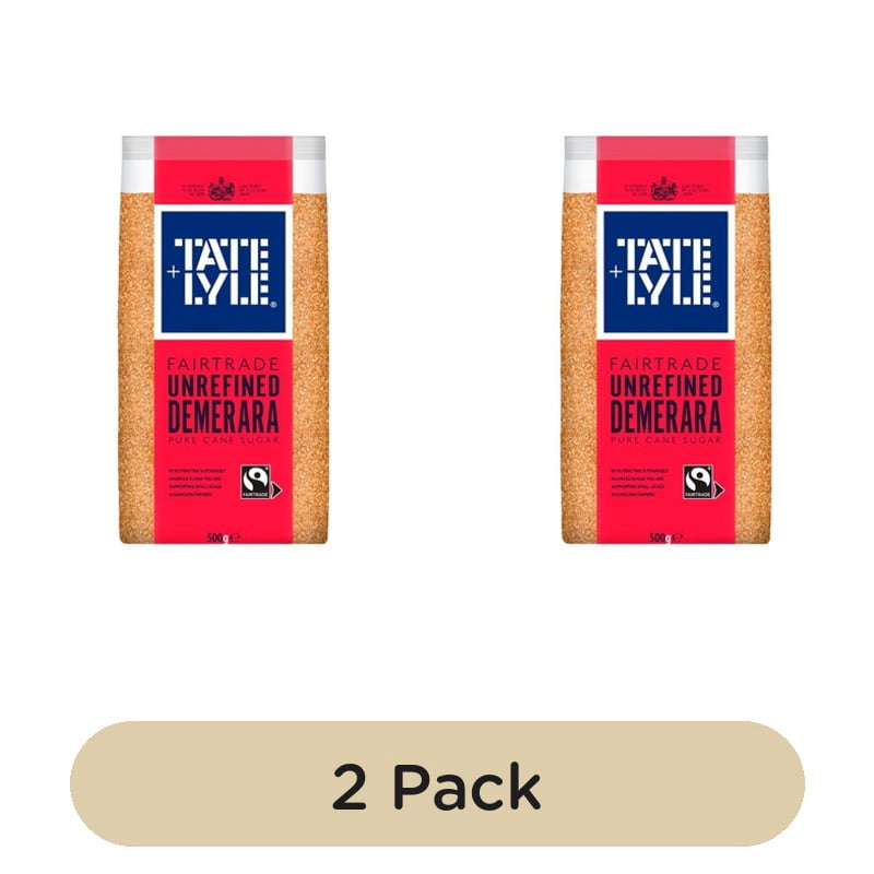 Tate & Lyle Fairtrade Demerara Sugar 500g, British Import (Pack of 2)
