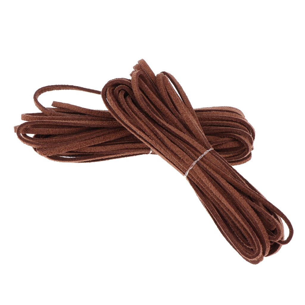 Black Brown 10pcs Necklace Suede Leather String Cord Jewelry Cool Making DIY 