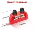 thumbnail image 2 of 12-48V DC MAX 250A Power Distribution Block Holder, Dual Power Bus Bar Battery Terminal Junction for Car Marine Boat, M8-5/16", 2 of 5