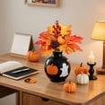 thumbnail image 6 of 9.84x7.87x1.97 Inch Halloween Plug-in Accessories - Maple Wreath with Pumpkin and Berries, 6 of 6
