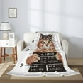 thumbnail image 2 of Rateoe Cat Holding Mugshot Sign Pattern Flannel Throw Blanket, Ultra-soft Blanket for Bed, Couch, Car, Hypoallergenic Anti-pilling blanket-60"x50"(Vertical), 2 of 6