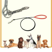 Cheers.US Steel Wire Anti-bite Chew Proof Dog Leash Cable and Soft Padded Handle Dog Leashes for Small, Medium and Large Dogs Pet Supplies