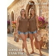 thumbnail image 5 of MOYIKO Tank Tops for Women Eyelet V Neck Trendy Sleeveless Tops Dressy Casual Flowy Summer Shirts Loose Fit, 5 of 7
