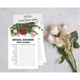 thumbnail image 5 of Inkdotpot Floral GreeneryParty Wedding Supplies 50-Pack Wedding Word Scramble Bridal ShowerGameCards, 5 of 8