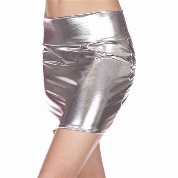 Metallic Skirt, Silver - Small & Medium