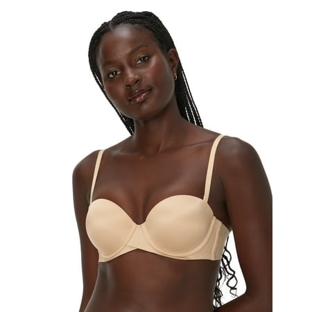 Maidenform Women s Stay Put Strapless Push Up Underwire Bra