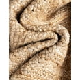 thumbnail image 4 of Unique Loom Braided Jute Collection Area Rug - Dhaka (6' 1" Square Natural), 4 of 7