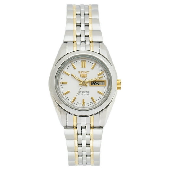 Seiko Women's Series 5 White Dial Watch - SYMA35K1