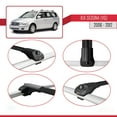 thumbnail image 4 of Compatible with Kia Sedona 2 (VQ) 2006-2012 ACE-1 Car Roof Rack Cross Bar Black Aluminium 2 Bars, 4 of 7