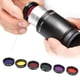 thumbnail image 4 of Filtro de lente Nikou 6 piezas 1,25 pulgadas juego de filtros para oculares de telescopio coloridos, 4 of 9