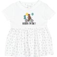 thumbnail image 3 of Inktastic 1st Birthday Bear on Bicycle 1 Year Old Girls Baby Dress, 3 of 5