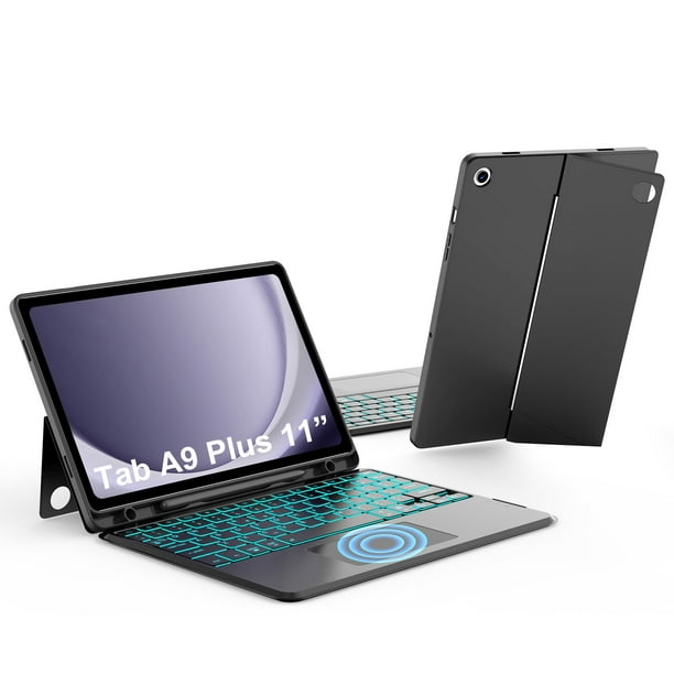 Funda de teclado JUQITECH para Samsung Galaxy Tab A9 Plus 5G 11"