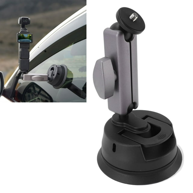 Soporte Para Parabrisas De Cámara De Acción, Soporte De Ventosa Para Cámara De Acción De Succión Fuerte Y Versátil Para OSMO Pocket3