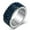 Dark Blue, variant on 5 Rowes Engagement CZ Ring Women's Stainless Steel Silver Wedding Band Size 6-12