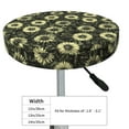 thumbnail image 2 of Goofa Sunflowers Printed Stool Covers Round, Waterproof Round Bar Stool Covers Anti-Slip Round Bar Stool Seat Cover with Elastic Bands Durable -14 inch, 2 of 7