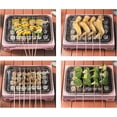 thumbnail image 4 of Portable and Compact Disposable Charcoal Grill - Detachable Stainless Steel BBQ Smoker Grill for Outdoor Camping(Pink)$$Garden &, 4 of 8
