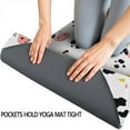 thumbnail image 3 of White Cow Dot Pattern Hot Yoga Mat Towel Non Slip for Hot Yoga - Quick-Drying Yoga Mat Cover with 4 Corner Pockets with Travel Bag - Hot Yoga Towel Non Slip Grip Moisture Wicking Sweat 70"x26", 3 of 6