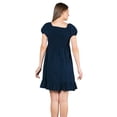 thumbnail image 2 of Vestido Maternidad Mujer Algodón Fresco Cómodo Vestido Embarazo Primavera Casual Amplio Color Azul Marino, 2 of 4